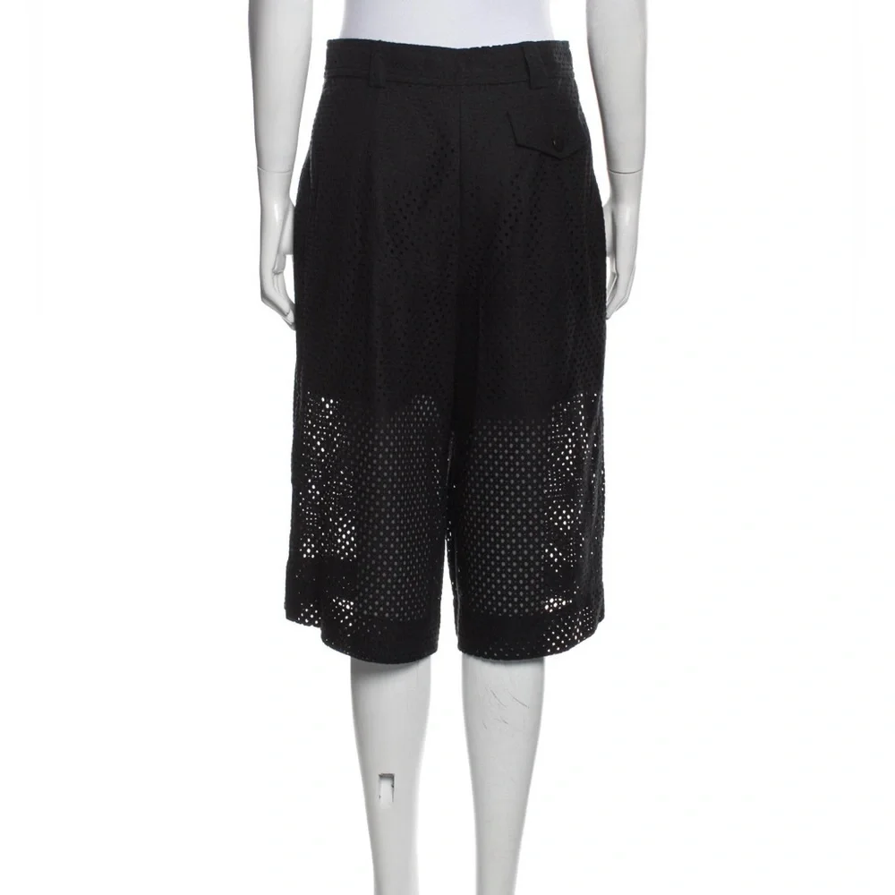 Philosophy di Lorenzo Serafini High Rise Wide Leg Long Shorts in Black US6, IT42 - Picture 2 of 3
